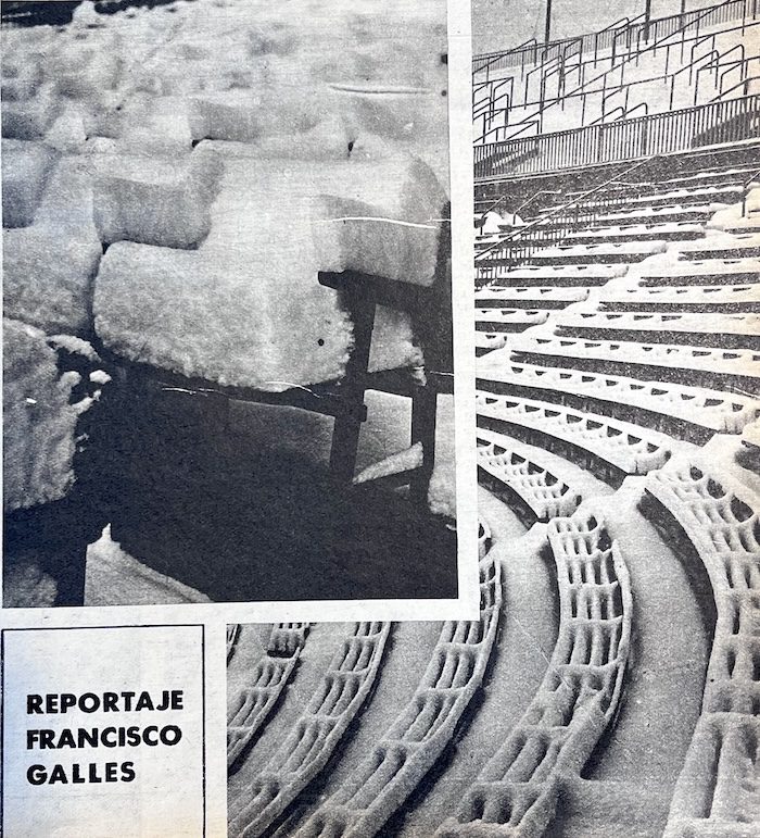 Les Corts nevat, 1962